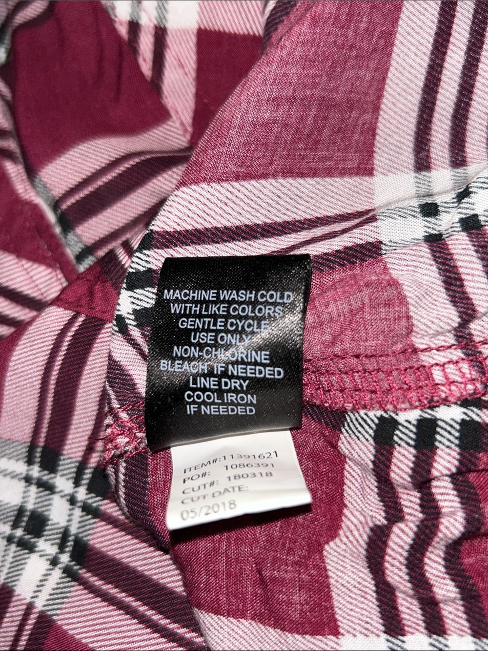 torrid Raspberry Plaid Button-Down Shirt - Picture 5 of 5